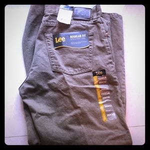 LEE regular fit straight leg olive jeans 36x32 NWT